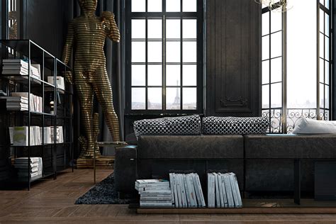 3 Living Spaces with Dark and Decadent Black Interiors