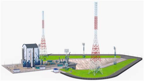 Vostochny Cosmodrome Russian Spaceport 3D model - TurboSquid 1808178