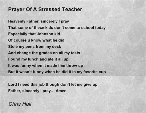 Funny Poems About School Teachers