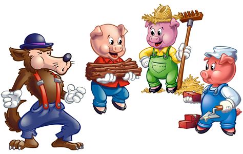 Three Little Pigs Clipart | Cuento tres cerditos, Los tres cerditos ...