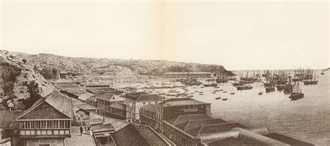 Puerto de Valparaíso, hacia 1851 - Memoria Chilena, Biblioteca Nacional ...