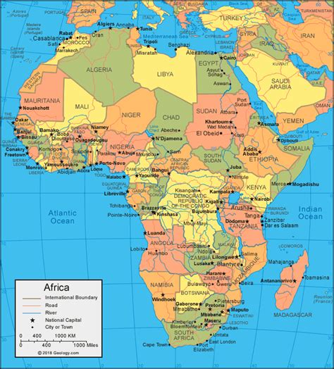 Picture Of Africa Map With Countries - Eartha Madeleine