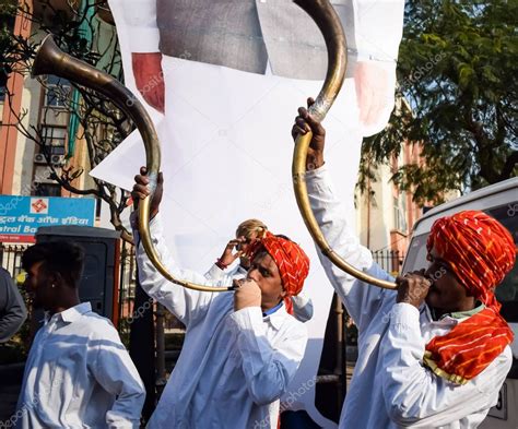 New Delhi, India - January 16 2023 - Thousands of people collected ...