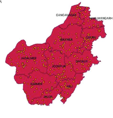 Location map of (A) study area and (B) sampling location in arid region ...