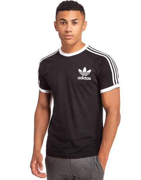 adidas Originals California Long Sleeve T Shirt BlackWhite Mens ...