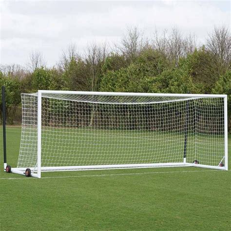 Senior 4G Euro Football Goals Pack c/w Wheels & Nets