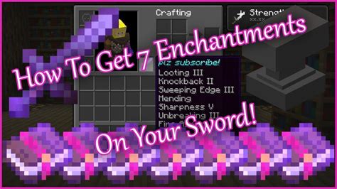 Best Minecraft Sword Enchantments - YouTube