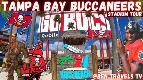 Tampa Bay Buccaneers Stadium Tour | Bucs Beach | Raymond James Stadium ...