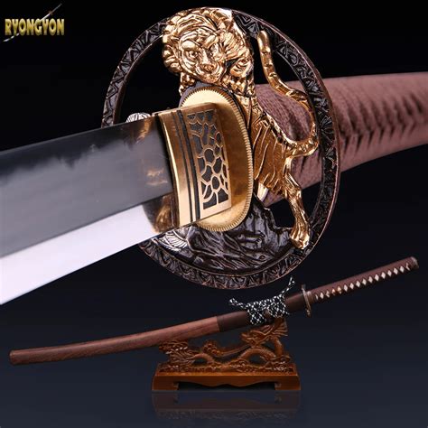 genuine samurai sword sharp real sword handmade katana japanese sword ...