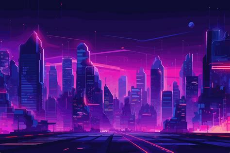 Cyberpunk City Street. Sci-fi Wallpaper. Graphic by saydurf · Creative ...