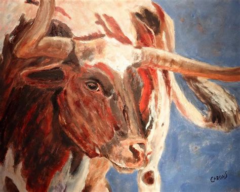 Longhorn 1 Painting - Longhorn 1 Fine Art Print | Animal paintings, Art ...