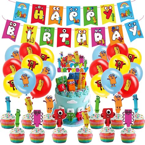 Buy Galoulo Number Birthday Party Supplies For Blocks ,Number Birthday ...