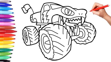 Monster Truck Race Coloring Pages