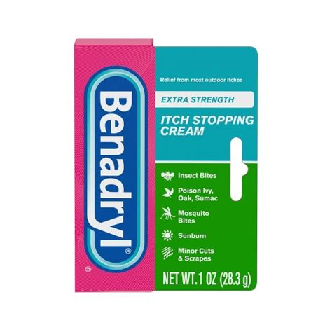 Benadryl Extra Strength Anti-itch Topical Analgesic Cream - 1oz : Target