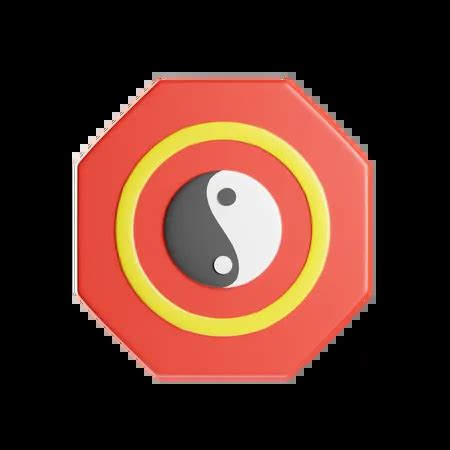 Bagua Mirror 3D Icon download in PNG, OBJ or Blend format