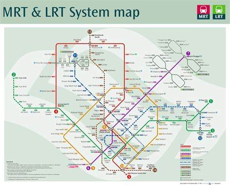 Singapore's Land Transport: MRT map by 2021... with Downtown Line, Tuas ...