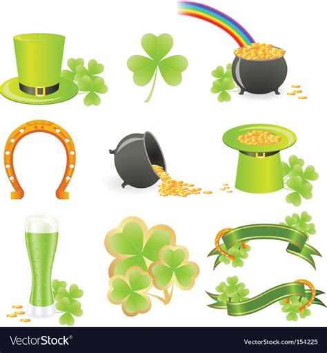 St Patrick's day symbols Royalty Free Vector Image