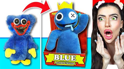 CRAZIEST DIY Rainbow Friends TOYS EVER!? (BLUE & GREEN PLUSH, MYSTERY ...