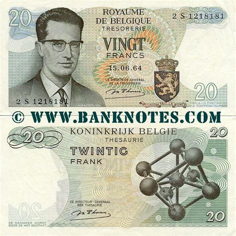 Belgium 20 Francs 1964 - Belgian Currency Banknotes, European Paper ...