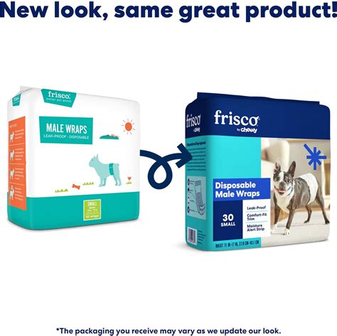 FRISCO Disposable Male Dog Wraps, Small, 60 count - Chewy.com