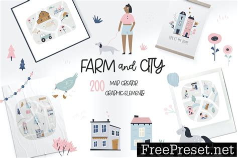 Farm & City Map Creator X9DGFVU