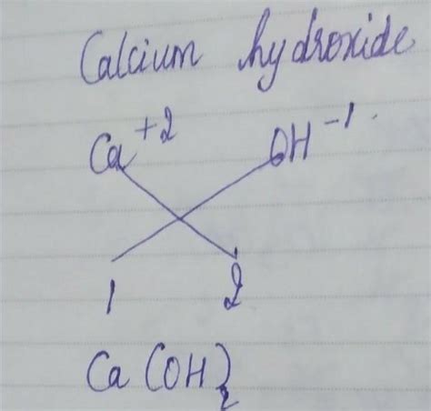 chemical formula of calcium oxide by Criss cross method - Brainly.in