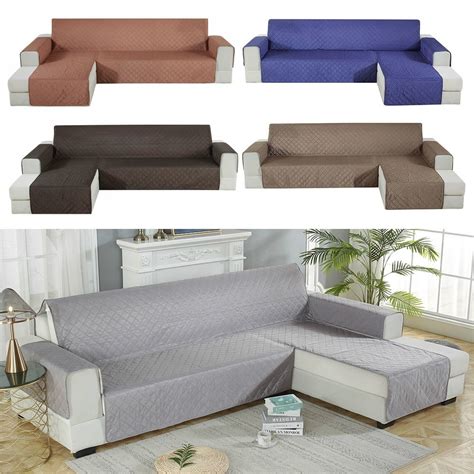 200/240cm long backrest L-shaped Waterproof Sofa Cover Non-slip Soft ...