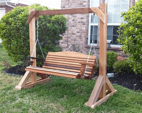 Simple Tips to Build DIY Wood Porch Swing Frame Plans - EasyHomeTips.org