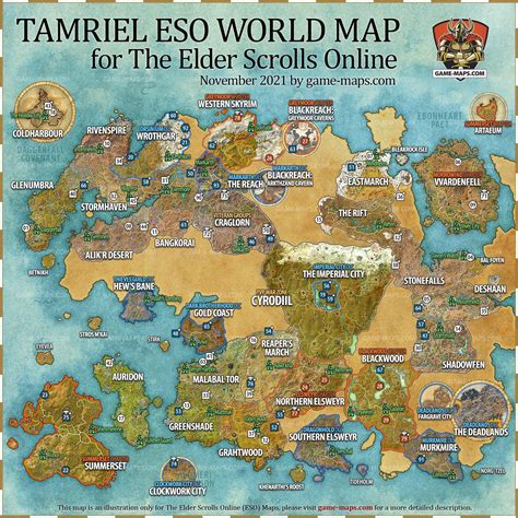 Current Tamriel World Map : r/elderscrollsonline