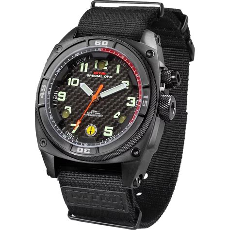 Mtm Special Ops Mens Black Falcon Watch With Neoprene Strap | Watches ...