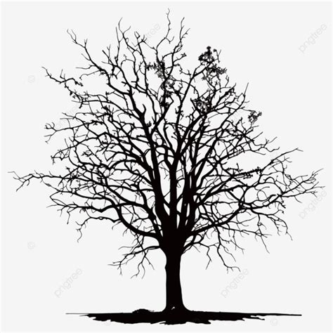 Black Tree Vector Illustration Design, Black Tree Vector, Tree Vector ...