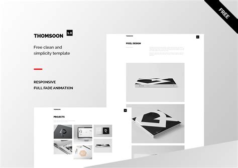 THOMSOON - Free responsive Portfolio Theme DOWNLOAD :: Behance