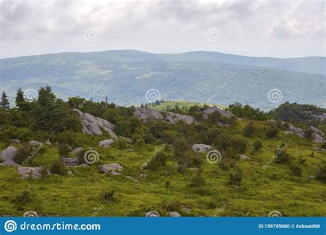 Appalachian Trail Scenery Near Mount Rogers Stock Foto - Image of zomer ...