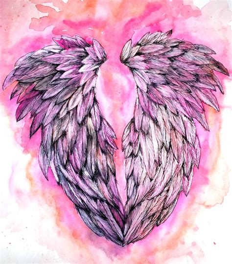 Pink Angel Wings - Etsy