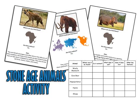 Stone Age Animals Lesson/Resource | Teaching Resources