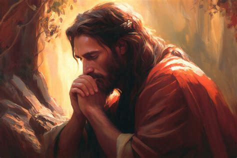 Jesus Praying In The Garden Of Gethsemane Painting