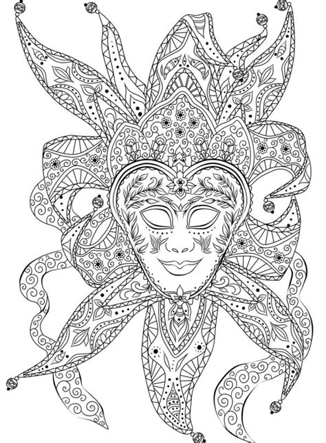 Kids-n-fun.com | Coloring page Carnival international Venetian mask