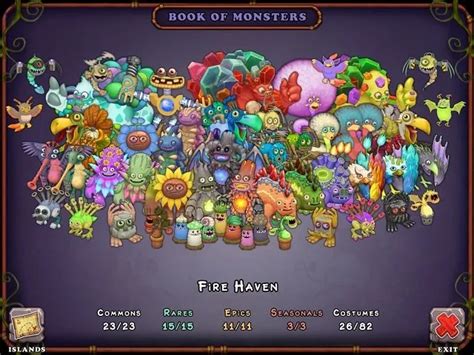 My Singing Monsters (MSM) Fire Haven Breeding Chart Guide - Games Finder