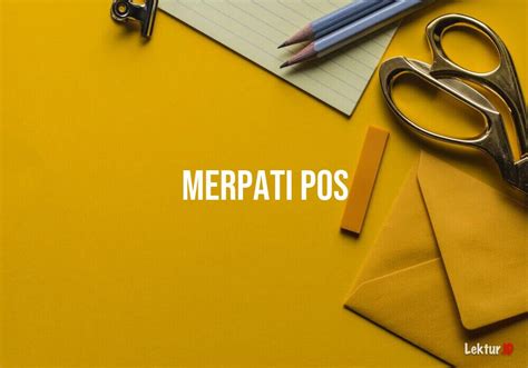 Arti Merpati Pos di Kamus Besar Bahasa Indonesia (KBBI)