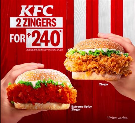 New KFC Zinger Promo November 2023: Mechanics