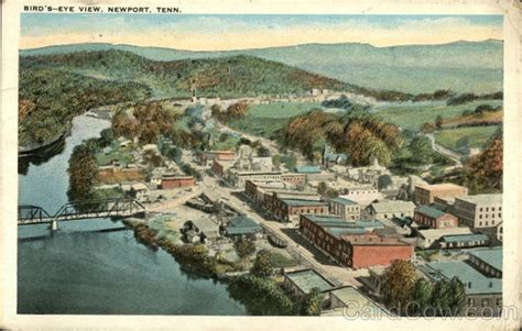 Bird's Eye View of Town Newport, TN