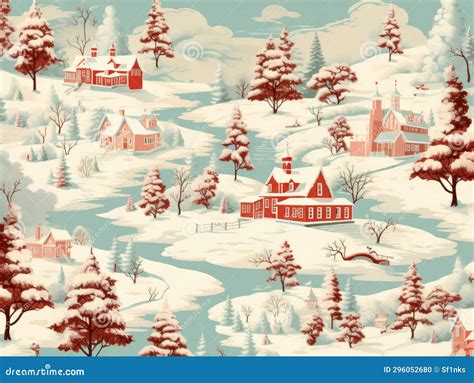 Winter Town Landscape Flat Graphic Illustration. Can Be Used for ...