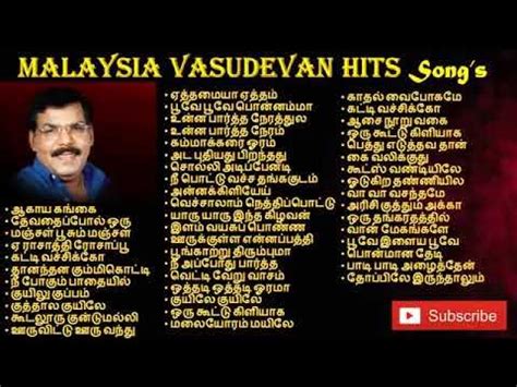 Malaysia Vasudevan Hits - Tamil Songs by Prathik Prakash - YouTube