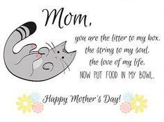 Happy Mother's Day from your Kitty | Cat mom quotes, Mothers day poems ...