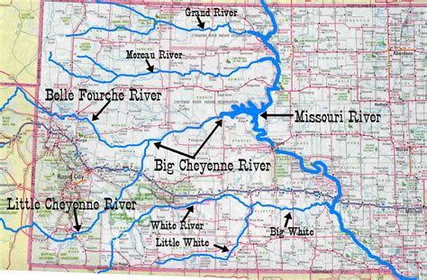 BASIC (grade 7): A map of South Dakota, the state in which the Cheyenne ...