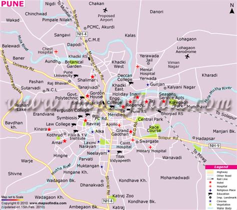 Pune City Map Hd - Brandy Tabbitha