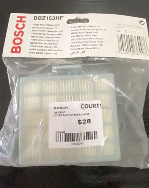 Bosch Vacuum Cleaner filter bag, Furniture & Home Living, Cleaning ...