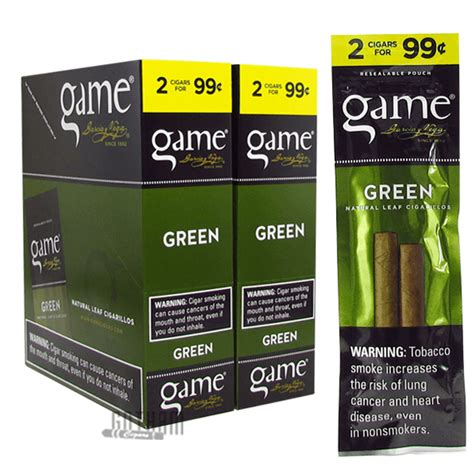 Game Cigarillos Green | Gotham Cigars