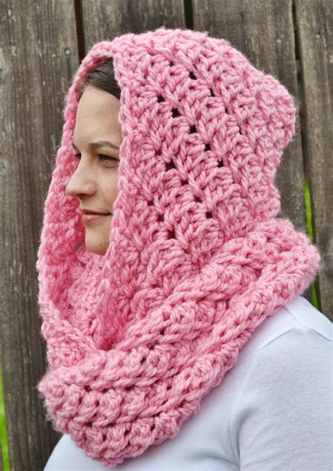 The Sequin Turtle: Free Crochet Hooded Infinity Scarf Pattern