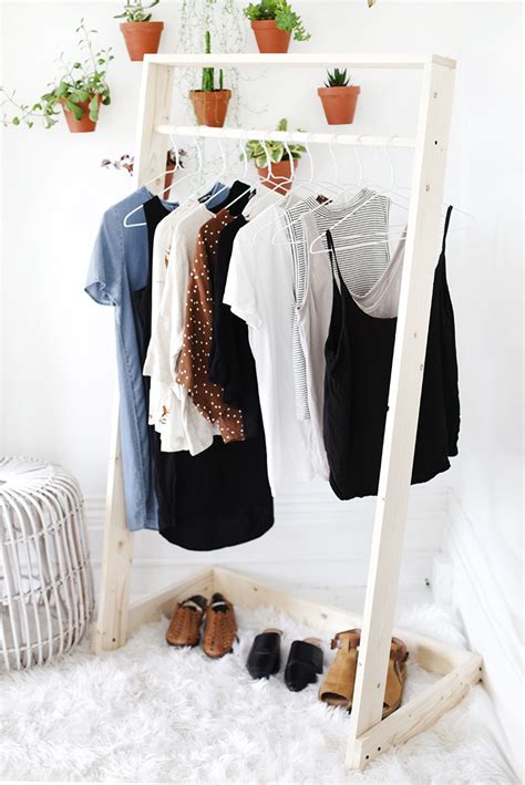 DIY Wooden Clothing Rack - The Merrythought